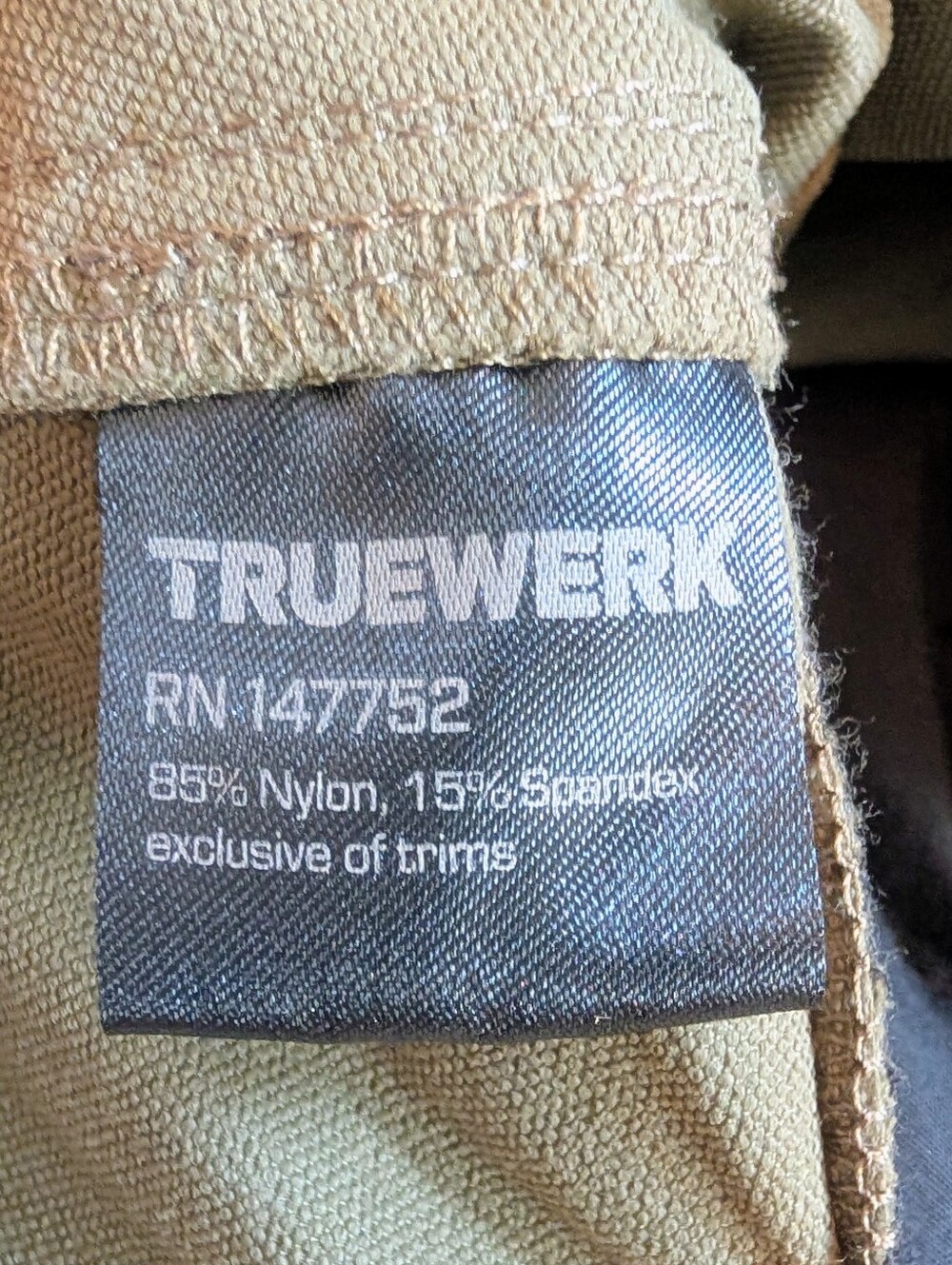NWOT Truewerk T1 WerkPant Lightweight Quick Dry Moisture Wicking Olive 36x30 - Picture 6 of 9